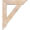 Ekena Millwork Traditional Traditional Smooth Bracket w/ Offset Brace, Douglas Fir, 7 1/2"W x 32"D x 38"H BKT0806X32X38TRA01SDF - alternate 4